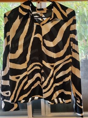 Sergio Hudson For Target Zebra-Print Button-Up Blouse